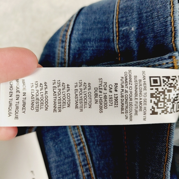 New Frame Le High Rise Skinny Blue Jeans P2409 - Picture 10 of 11